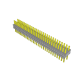 Conn Unshrouded Header HDR 60 POS 1.27mm Solder ST Top Entry Thru-Hole Tube