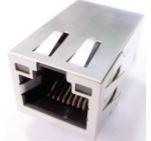 Abracon-ARJC01-111002L Steckverbinder, Telefon und Telekommunikation Conn RJ-45 RCP 8 POS 1.27mm Solder RA Thru-Hole 12 Terminal 1 Port Tray
