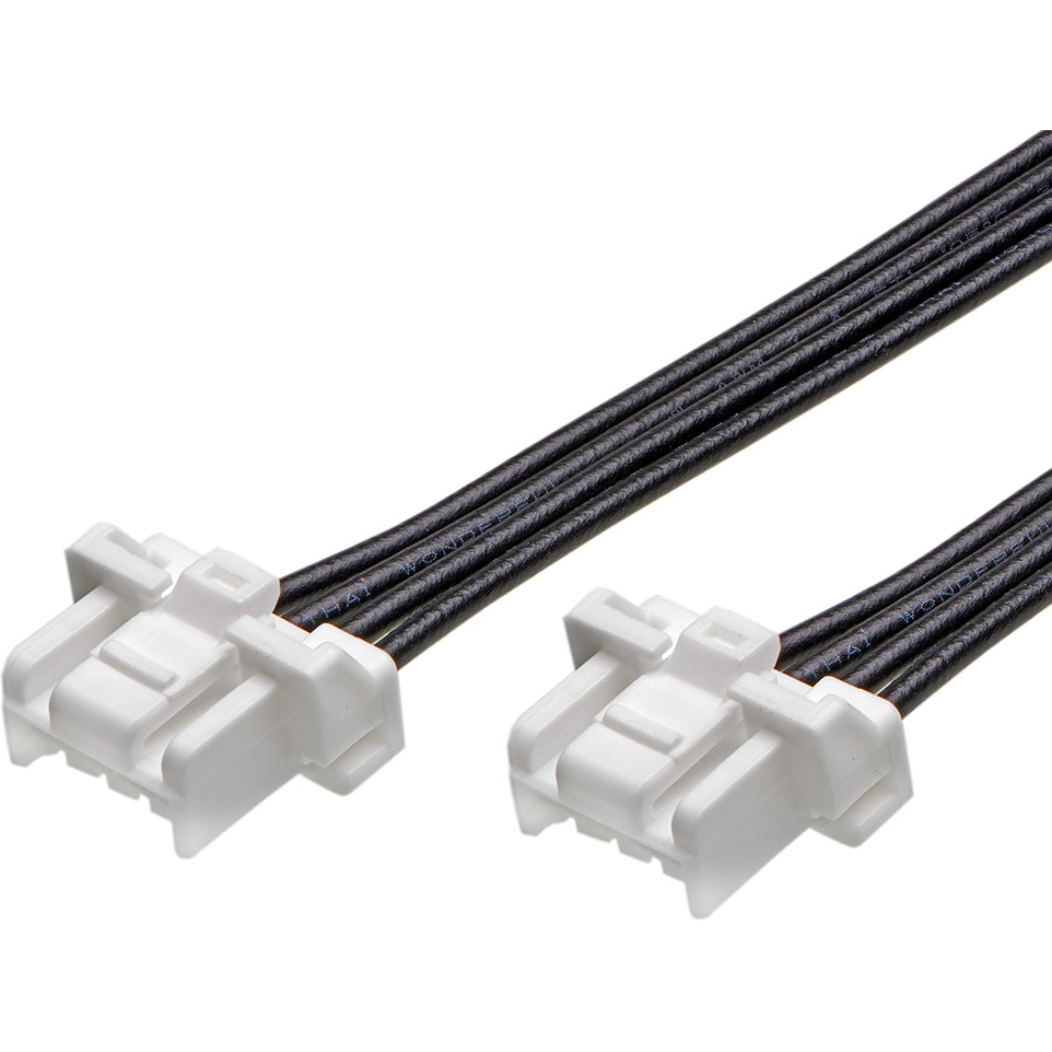 Molex-2219581043 Assemblage de câble autre Cable Assembly UL 10002 0.3m 22AWG Wire to Board to Wire to Board 4 to 4 POS M-M Crimp-Crimp Bag