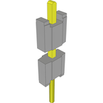 Conn Board Stacker HDR 1 POS Solder ST Thru-Hole Layer