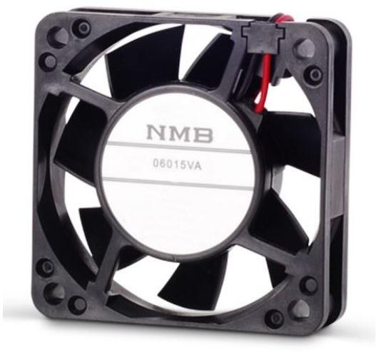 MinebeaMistumi – NMB Technologies-06015VA-12L-AT-00 Gebläse und Lüfter DC Fan Axial Ball Bearing 12V 6V to 13.8V 14.5CFM 28.5dB 60 X 60 X 15mm