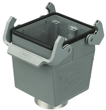 HARTING-09300320733 Schrumpfbalgenadapter Hood 180° 32B Shell Size Powder Die Cast Aluminum Double Lock Han®