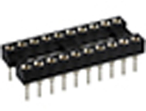 CnC Tech, LLC-211-1-20-003 Presa connettore Conn IC Socket SKT 20 POS 2.54mm Solder ST Thru-Hole