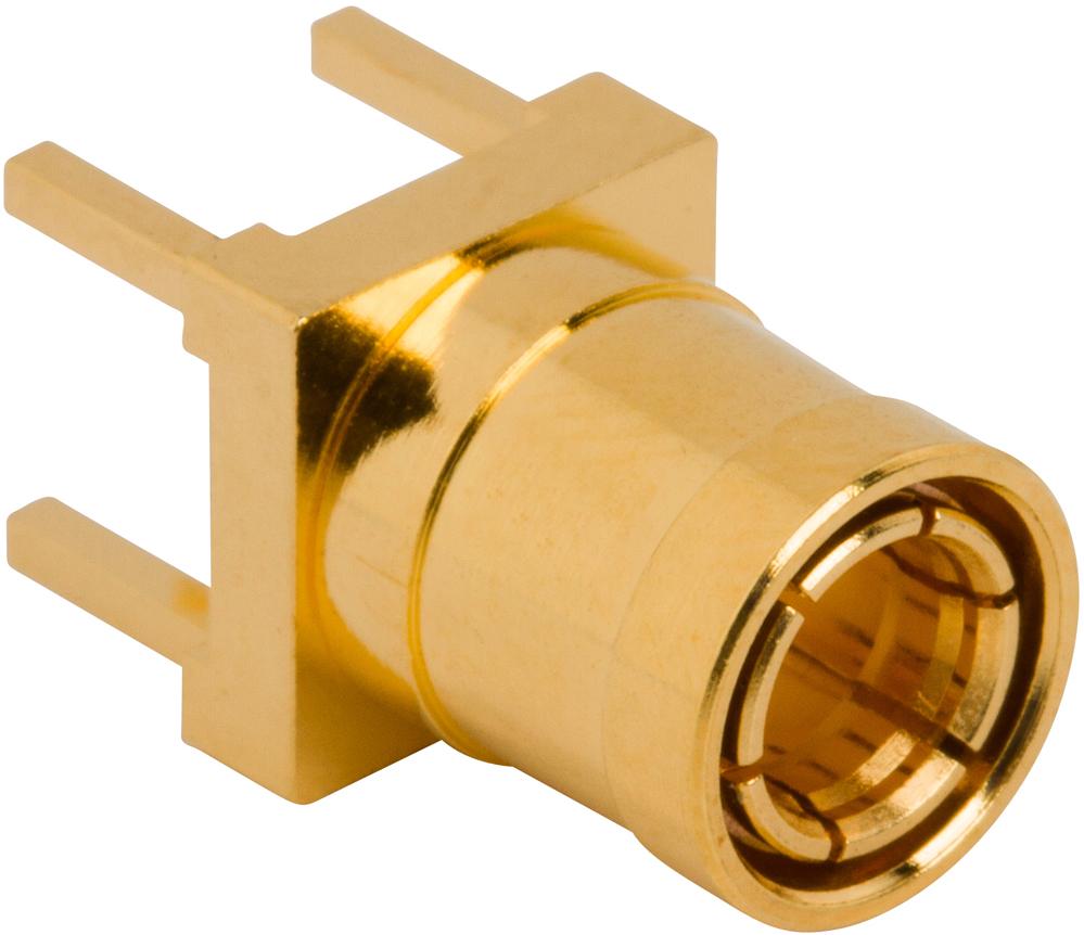 Amphenol RF-142134-75 Conector RF Conn Mini-SMB 0Hz to 4GHz 75Ohm Solder ST Thru-Hole PL Gold