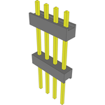 Conn Board Stacker HDR 4 POS 2.54mm Solder ST Top Entry Thru-Hole Bulk