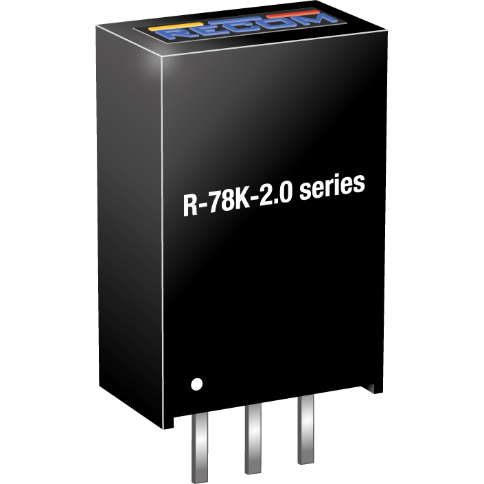 RECOM Power-R-78K5.0-2.0 Convertitore da DC a DC e modulo di regolazione della commutazione Module DC-DC 1-OUT 5V 2A 10W 3-Pin SIP Module Tube
