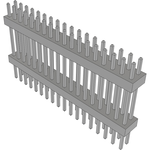 Conn Board Stacker HDR 36 POS 2mm Solder ST Top Entry Thru-Hole Bulk
