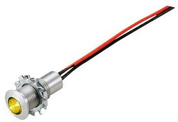 Visual Communications-CNX_482_2_YTP_12 Panel Mount Indicators LED Panel Mount Indicator Uni-Color Yellow 380mcd 2-Pin