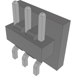 Conn Unshrouded Header HDR 3 POS 2mm Solder RA Side Entry SMD Tube