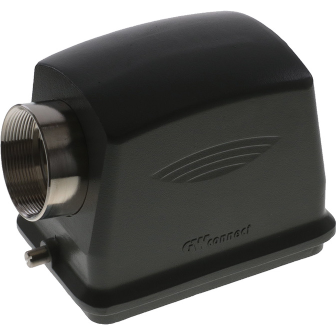 Molex-7848.6514.0 Adaptadores de manguitos ajustables Hood 90° 48 Shell Size Polyester Powder Die Cast Aluminum GWconnect®