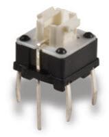 C&K-ITS30FV1ST Switch Tactile Switch Tactile OFF Mom SPST Button PC Pins 0.05A 12VDC 50000Cycles 1.57N Thru-Hole Tray