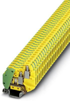 PHOENIX CONTACT-MT 1.5-TWIN-PE Steckverbinder, Klemmenblöcke Conn Ground Modular Terminal Block F 3 POS Screw ST T DIN Rail