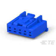 TE Connectivity-5-1971793-2 Einzeladersteckverbinder, Gehäuse Conn Housing PL 5 POS 2.5mm Crimp ST Cable Mount Blue Bag/Box