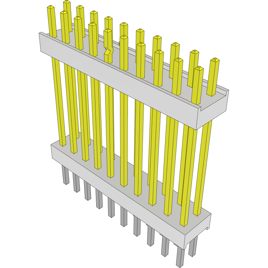 Samtec-HW-10-20-L-D-790-200-LL Steckverbinderleisten und Leiterplattenbuchsen Conn Board Stacker HDR 20 POS 2.54mm Solder ST Top Entry Thru-Hole Bulk