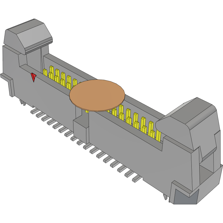Samtec-EHF-117-01-S-D-SM-LC-K Connector Headers and PCB Receptacles Conn Ejector Header HDR 34 POS 1.27mm Solder ST Top Entry SMD Tube