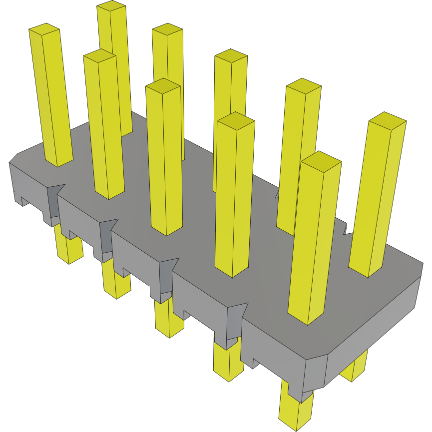 Samtec-MTLW-105-05-T-D-177 Steckverbinderleisten und Leiterplattenbuchsen Conn Unshrouded Header HDR 10 POS 2.54mm Solder ST Top Entry Thru-Hole Bulk
