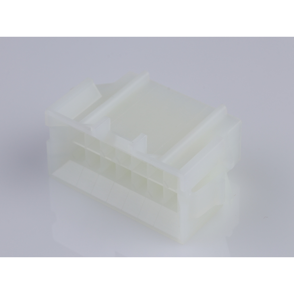 Molex-15060145 Gaine de câblage de raccordement discret Conn Housing PL 14 POS 4.2mm Crimp ST Cable Mount Natural Mini-Fit® BMI Bag