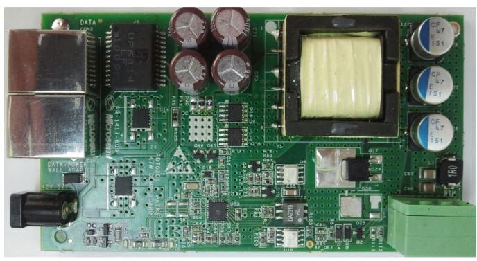 Microchip Technology-PD70201EVB47F Cartes et kits de développement de gestion de la puissance PD70201ILQ Power Over Ethernet Controller 12V Output Evaluation Board