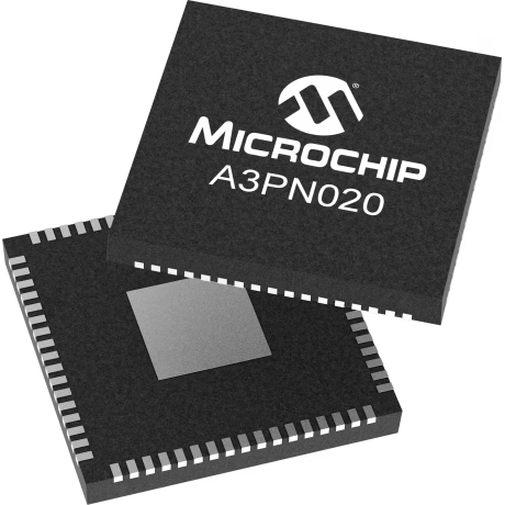 Microchip Technology-A3PN020-QNG68 FPGA FPGA ProASIC®3 nanoFamily 20KGates 1.5V 68-Pin QFN EP Tray