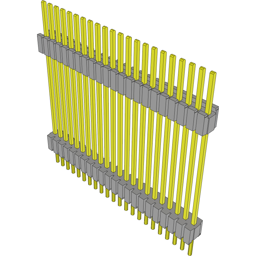 Samtec-DWM-22-61-G-S-757 Piastre connettori e prese PCB Conn Board Stacker HDR 22 POS 1.27mm Solder ST Thru-Hole Tube