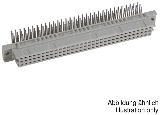 CONEC Elektronische Bauelemente GmbH-122A10249X Connector Backplane Conn DIN 41612 F 64 POS 2.54mm Solder ST Thru-Hole