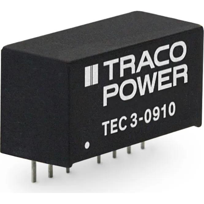 TRACO Electronic AG-TEC 3-0923 Convertisseur CC en CC et module de régulateur de commutation Module DC-DC 9VIN 2-OUT -15V/15V -0.1A/0.1A 3W 7-Pin SIP Module