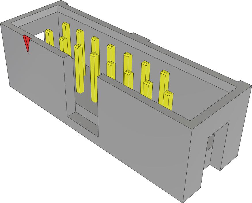 Samtec-TST-108-01-G-D-16 Steckverbinderleisten und Leiterplattenbuchsen Conn Shrouded Header HDR 16 POS 2.54mm Solder ST Thru-Hole Bulk