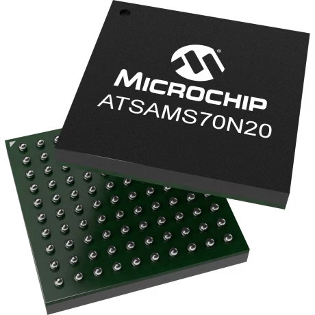 Microchip Technology-ATSAMS70N20A-CN Microcontrollers - MCUs MCU 32-bit ARM Cortex M7 RISC 1MB Flash 1.2V/3.3V 100-Pin TFBGA Tray