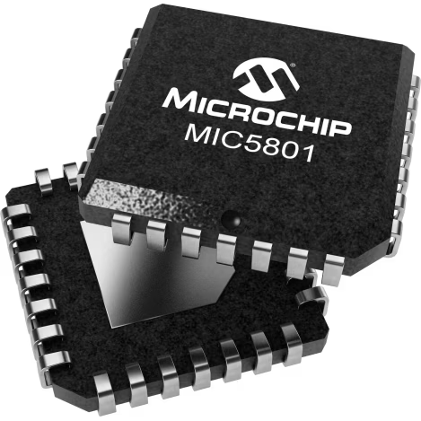 Microchip Technology-MIC5801YV-TR Verriegelungen Latch Open Collector 8-CH 28-Pin PLCC T/R