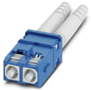 PHOENIX CONTACT-1411301 Steckverbinder, LWL SC-RJ connector, with long bend protection, for single mode 9/125 m, PC polishing, blue, value pack 10 pcs