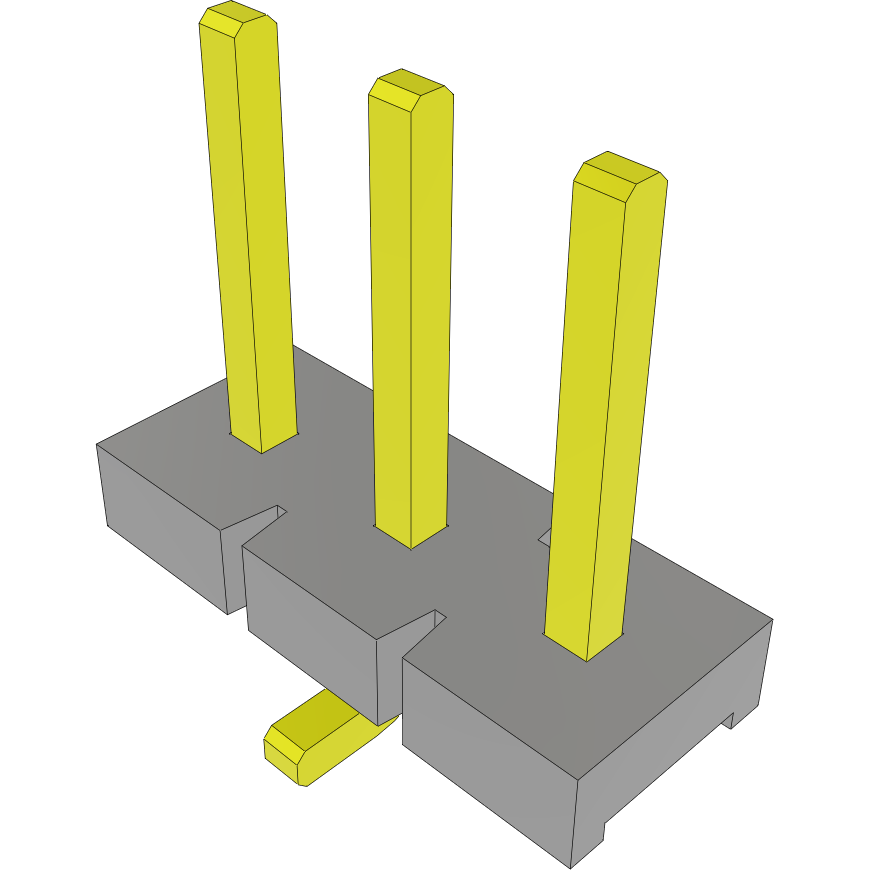 Samtec-HPM-03-01-T-S-VS Embases de raccordement et réceptacles PCB Conn Unshrouded Header HDR 3 POS 5.08mm Solder ST SMD Layer
