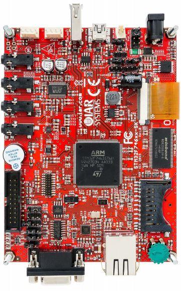 STMicroelectronics-STM3274G-SK/IAR Placas y kits de desarrollo del sistema integrado STM32F746IG Microcontroller Starter Kit 216MHz CPU 32.313MB RAM 1MB/2MB Flash