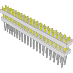 Conn Board Stacker HDR 40 POS 2.54mm Solder ST Top Entry Thru-Hole Bulk