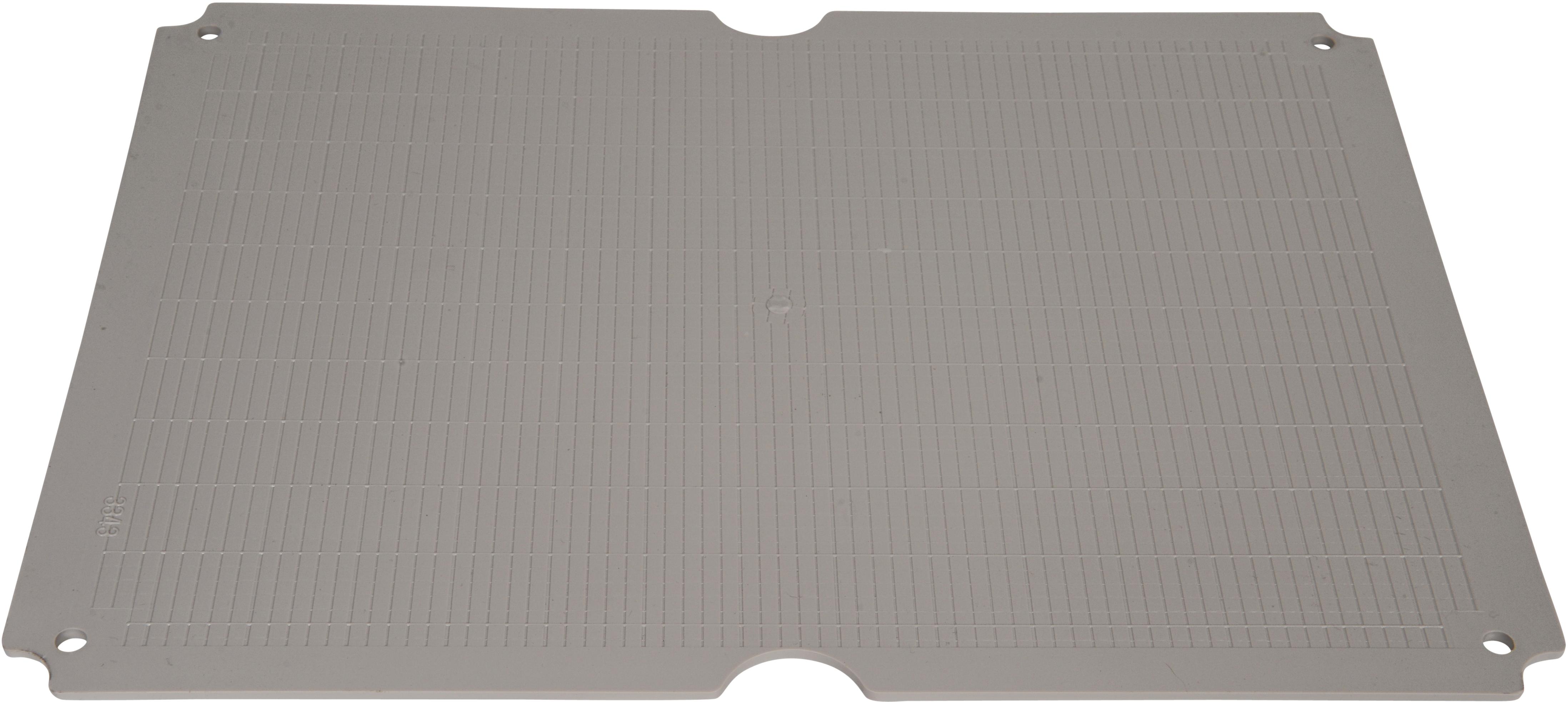 Bud Industries-PTX-22460-P null Mounting Plate Accessory, Plastic, Light Gray, 394mm Product Length, 294mm Product Depth, 11mm Product Height, For Enclosure PTH-22460