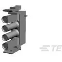 TE Connectivity-926298-7 Einzeladersteckverbinder, Gehäuse Conn Housing PL 4 POS 6.35mm Crimp ST Cable Mount Natural Bag