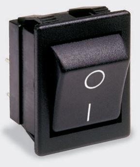 Bulgin Limited-C1353ALGNF Switch Rocker Switch Rocker ON OFF DPST Quick Connect Curved Rocker 20A 250VAC 72VDC 745.7VA