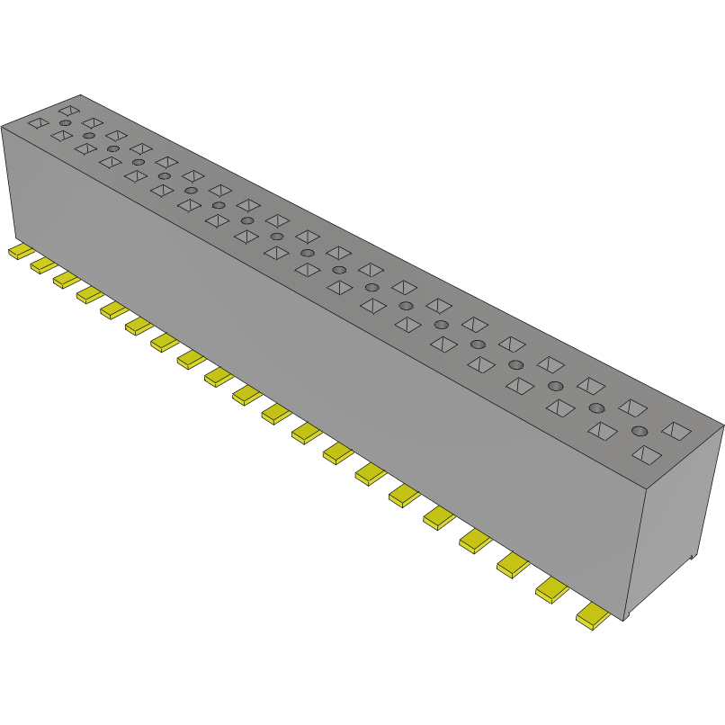Samtec-FLE-120-01-G-DV-A Steckverbinderleisten und Leiterplattenbuchsen Conn Socket Strip SKT 40 POS 1.27mm Solder ST SMD Tube