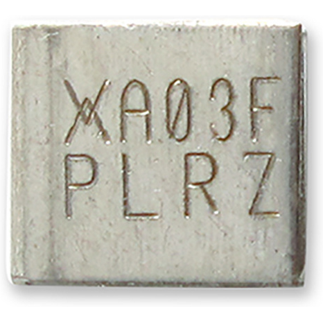 Littelfuse-RF0323-000 Fusible PTC réinitialisable PTC Resettable Fuse 0.3A(hold) 0.8A(trip) 60VDC 20A 1.5W 1.5s 0.5Ohm SMD Solder Pad 2018 5.44 X 4.93 X 1.78mm T/R Automotive