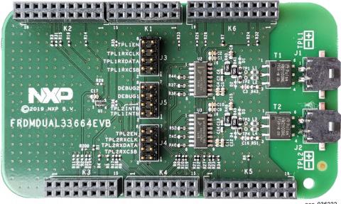 NXP Semiconductors-FRDMDUAL33664EVB Herramientas y kits de desarrollo MC33664 Transceiver Evaluation Board