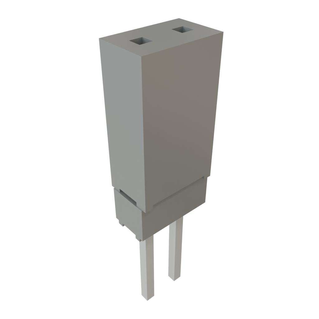 Samtec-ESQ-101-13-L-D Connector Headers and PCB Receptacles Conn Elevated Socket SKT 2 POS Solder ST Top Entry Thru-Hole Bulk