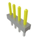 Conn Unshrouded Header HDR 4 POS 2mm Solder ST Top Entry Thru-Hole Bulk