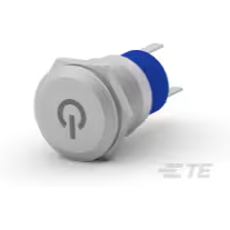TE Connectivity-2316366-5 Interruttore a pressione Switch Push Button OFF (ON) SPDT Flush Round Button 3A 250VAC Momentary Panel Mount Solder Lug