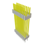 Conn Board Stacker HDR 20 POS 1.27mm Solder ST Thru-Hole Tube