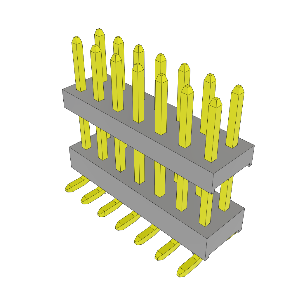 Samtec-TW-07-04-L-D-330-SM-A Piastre connettori e prese PCB Conn Board Stacker HDR 14 POS 2mm Solder ST Top Entry SMD Tube