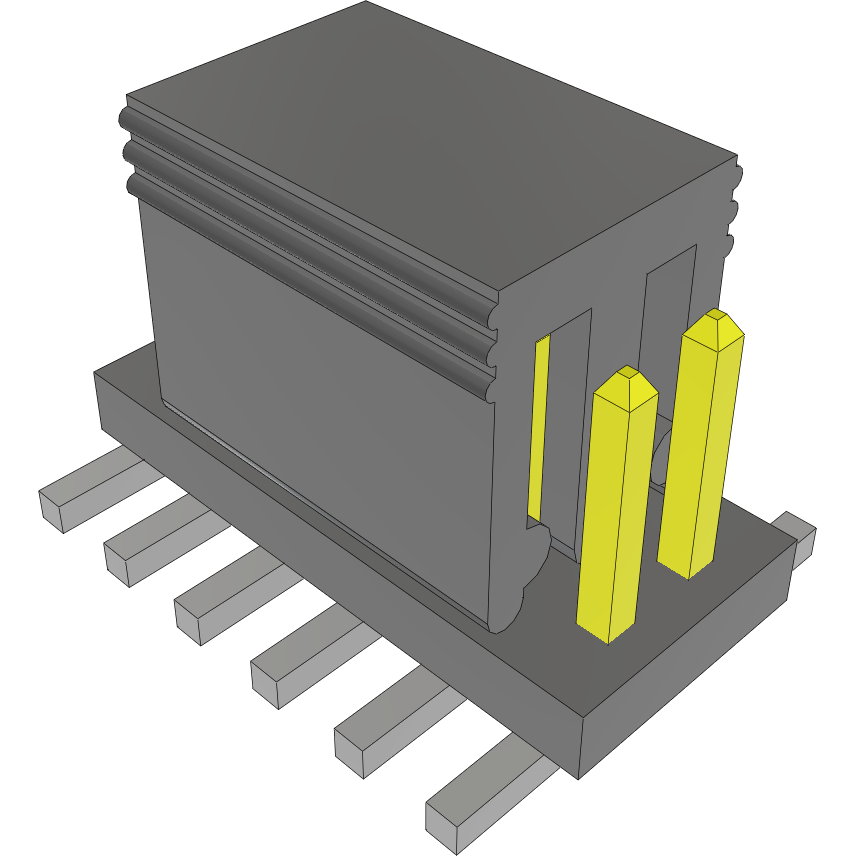 Samtec-FTS-106-01-SM-DV-P Steckverbinderleisten und Leiterplattenbuchsen Conn Unshrouded Header HDR 12 POS 1.27mm Solder ST Top Entry SMD Tube
