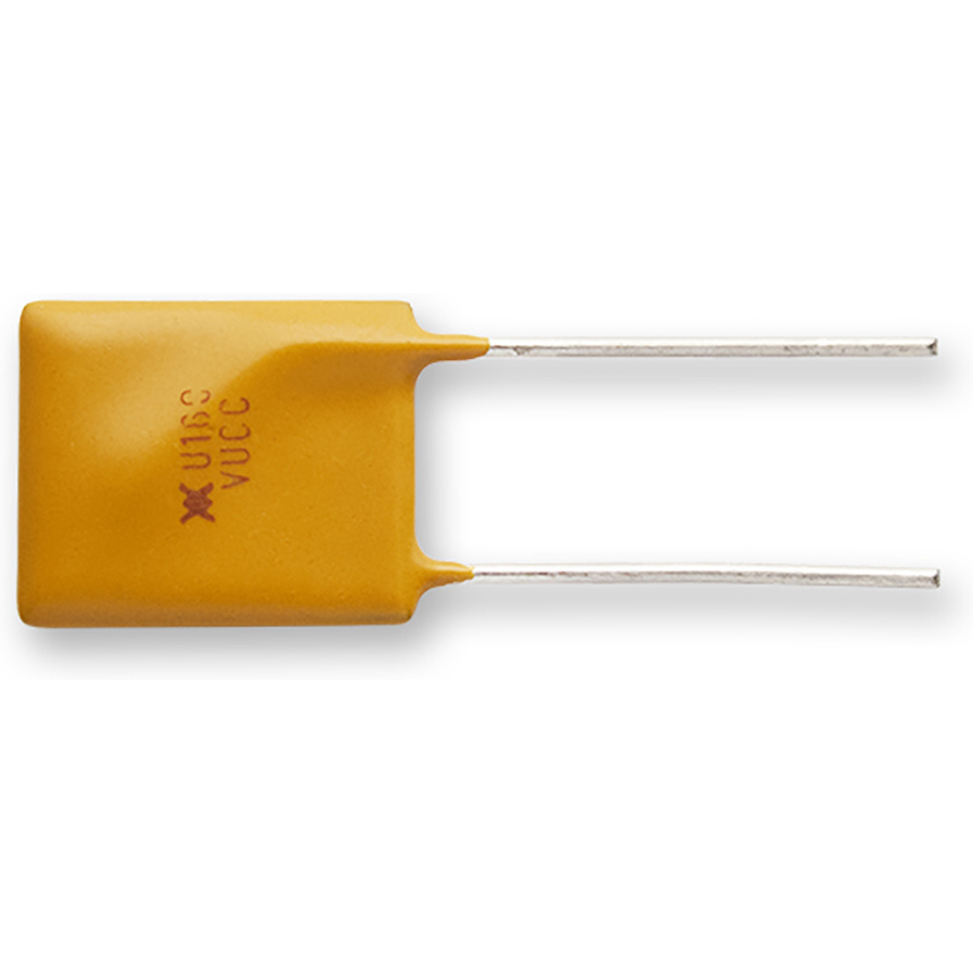 Littelfuse-RUEF160S PTC, rückstellbare Sicherung PTC Resettable Fuse 1.6A(hold) 3.2A(trip) 30V 100A 0.9W 8s 0.03Ohm Radial 8.9 X 3 X 15.2mm Bag