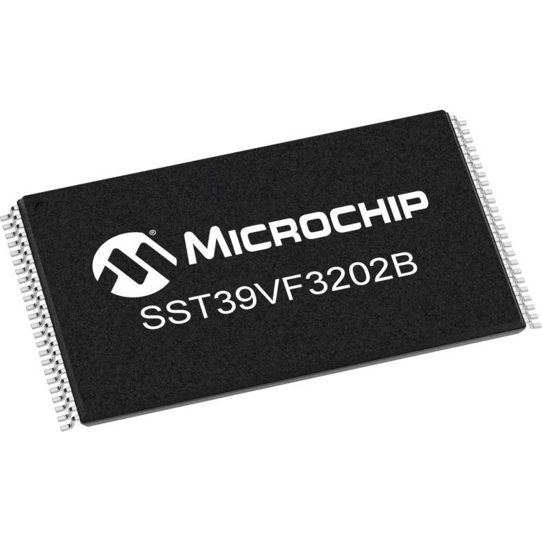 Microchip Technology-SST39VF3202B-70-4I-EKE Flash NOR Flash Parallel 3.3V 32M-bit 2M x 16 70ns 48-Pin TSOP Tray