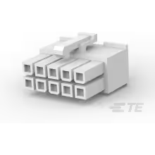 TE Connectivity-1-794954-0 Connector Discrete Wire Housing Conn Housing RCP 10 POS 4.2mm Crimp ST Cable Mount Natural Bag