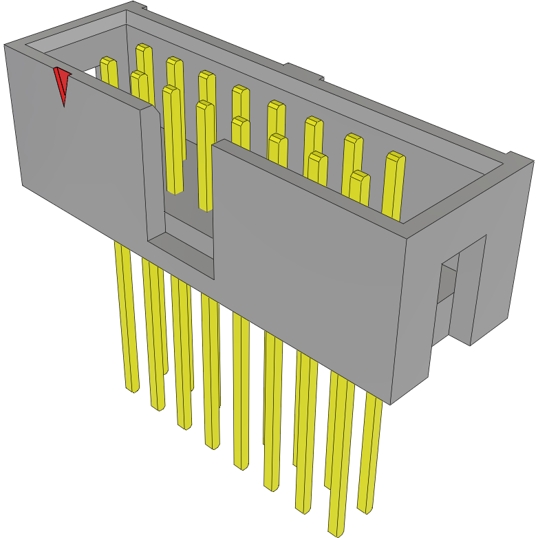 Samtec-TST-108-03-S-D Connector Headers and PCB Receptacles Conn Shrouded Header (4 Sides) HDR 16 POS 2.54mm Solder ST Top Entry Thru-Hole Bulk
