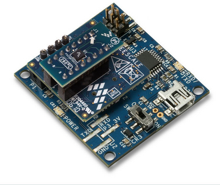 NXP Semiconductors-RD4247FXOS8700 Sensor Development Boards and Kits complete kit, three PCBs FXOS8700CQ single package accelerometer and magnetometer daughter card